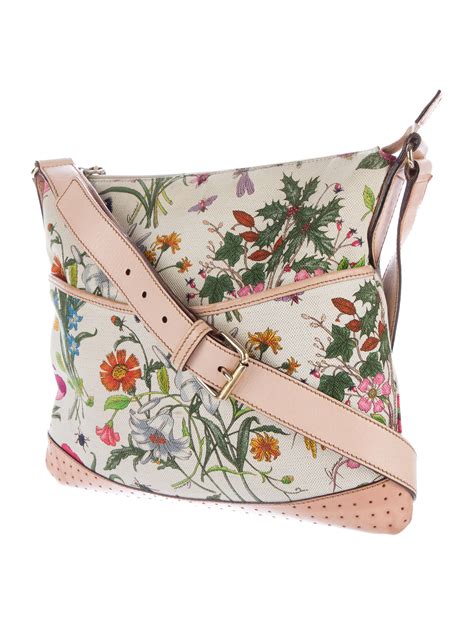 gucci floral crossbody bag|gucci crossbody bag small.